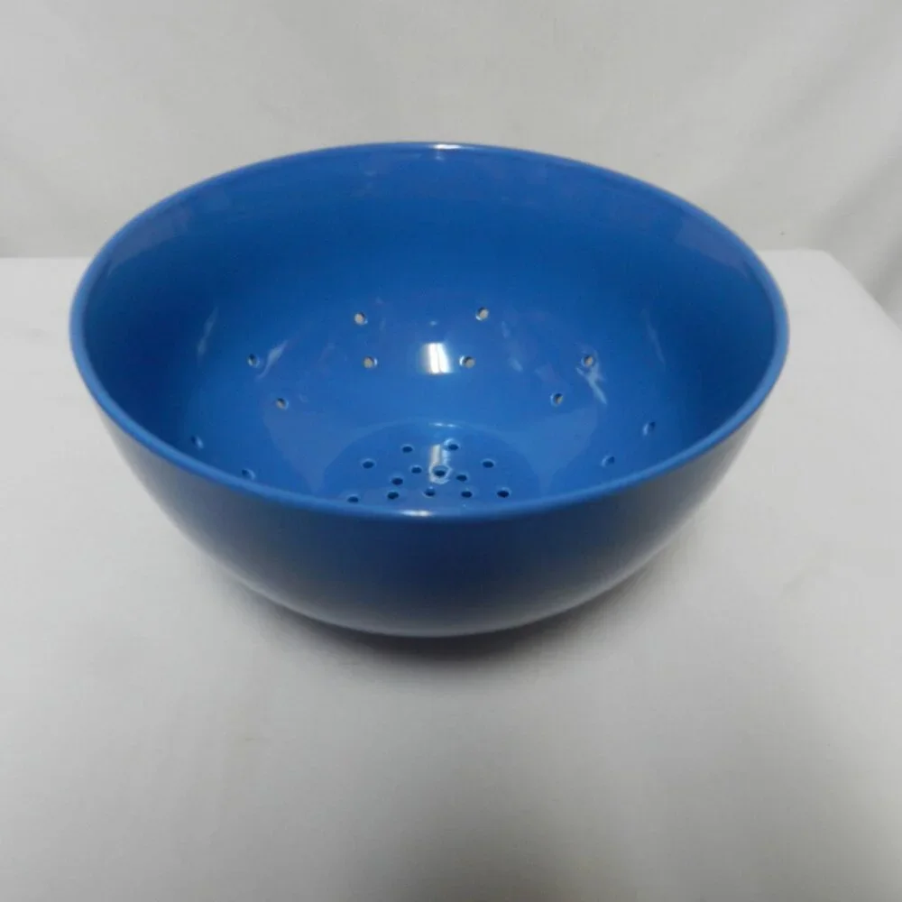TAG colander strainer bowl ceramic insert blue Dishwasher Safe 4.5